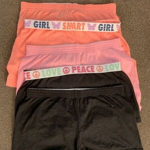 XL PLUS - 5 pair Cheer Shorts